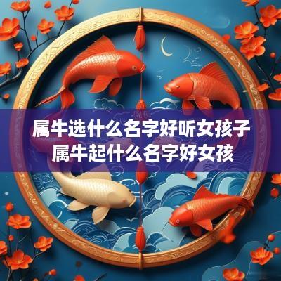 属牛选什么名字好听女孩子 属牛起什么名字好女孩