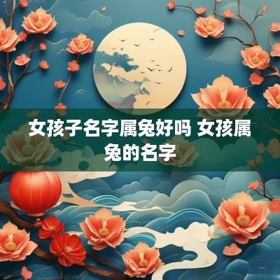 女孩子名字属兔好吗 女孩属兔的名字