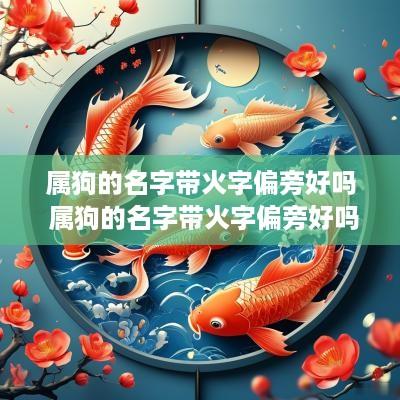 属狗的名字带火字偏旁好吗 属狗的名字带火字偏旁好吗怎么读