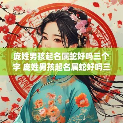 庞姓男孩起名属蛇好吗三个字 庞姓男孩起名属蛇好吗三个字的名字