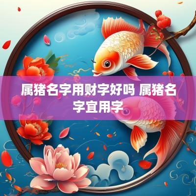 属猪名字用财字好吗 属猪名字宜用字