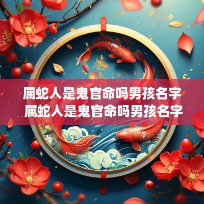 属蛇人是鬼官命吗男孩名字 属蛇人是鬼官命吗男孩名字怎么取