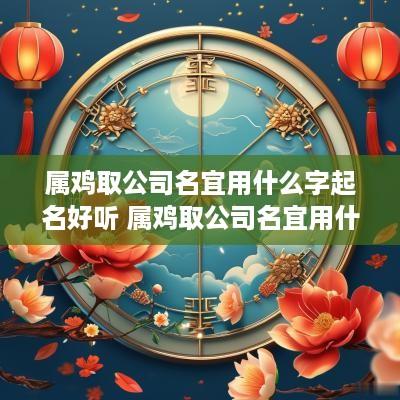 属鸡取公司名宜用什么字起名好听 属鸡取公司名宜用什么字起名好听点