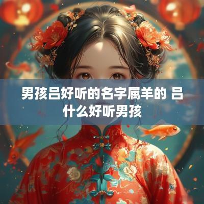 男孩吕好听的名字属羊的 吕什么好听男孩