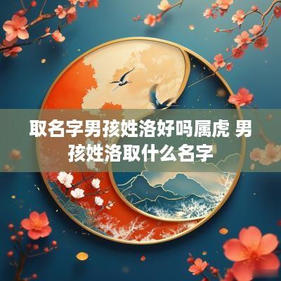 取名字男孩姓洛好吗属虎 男孩姓洛取什么名字 取名字男孩姓洛好吗属虎 男孩姓洛取什么名字