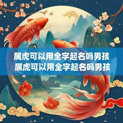 属虎可以用全字起名吗男孩 属虎可以用全字起名吗男孩名字