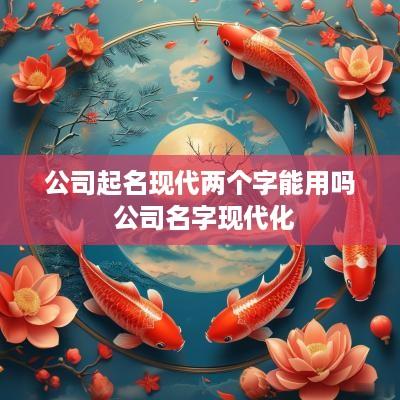 公司起名现代两个字能用吗 公司名字现代化