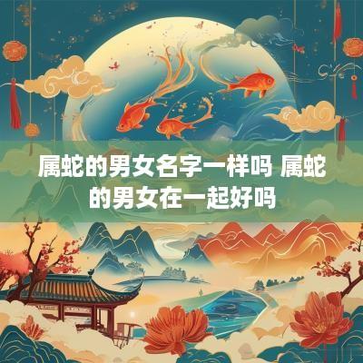 属蛇的男女名字一样吗 属蛇的男女在一起好吗