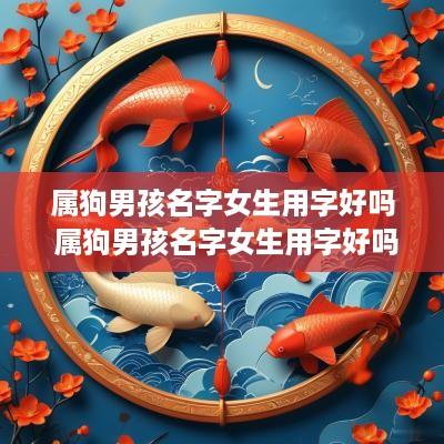 属狗男孩名字女生用字好吗 属狗男孩名字女生用字好吗