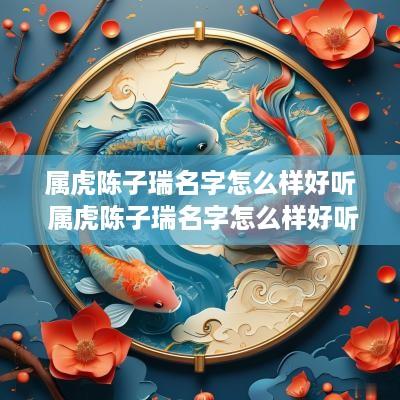 属虎陈子瑞名字怎么样好听 属虎陈子瑞名字怎么样好听吗