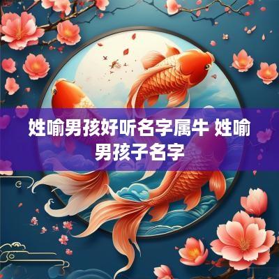 姓喻男孩好听名字属牛 姓喻男孩子名字