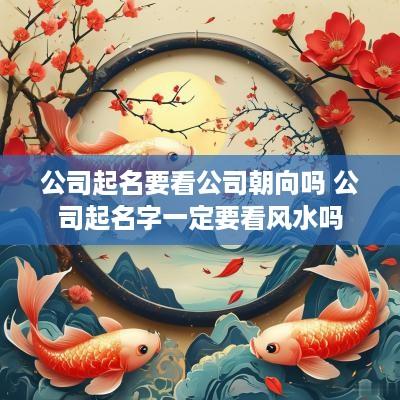 公司起名要看公司朝向吗 公司起名字一定要看风水吗
