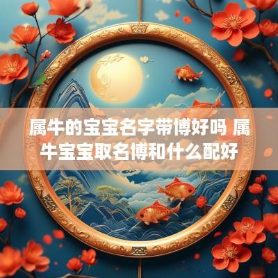 属牛的宝宝名字带博好吗 属牛宝宝取名博和什么配好