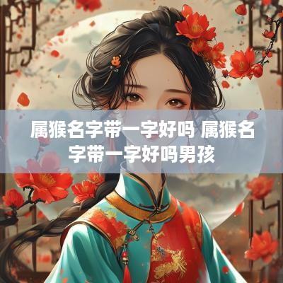 属猴名字带一字好吗 属猴名字带一字好吗男孩