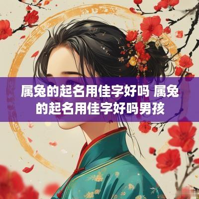 属兔的起名用佳字好吗 属兔的起名用佳字好吗男孩