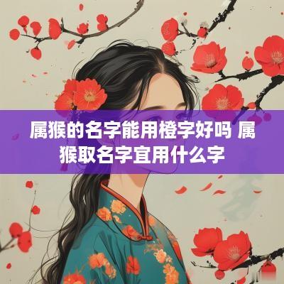 属猴的名字能用橙字好吗 属猴取名字宜用什么字