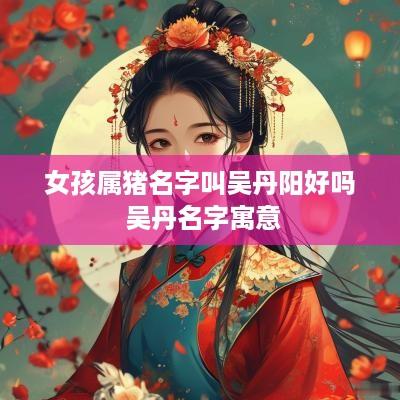 女孩属猪名字叫吴丹阳好吗 吴丹名字寓意