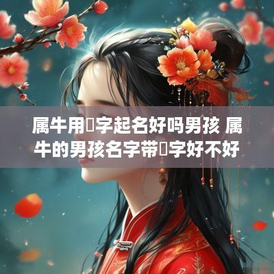 属牛用燊字起名好吗男孩 属牛的男孩名字带燊字好不好