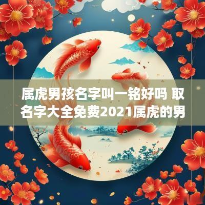 属虎男孩名字叫一铭好吗 取名字大全免费2025属虎的男孩子