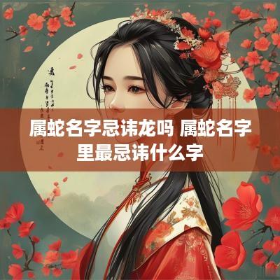 属蛇名字忌讳龙吗 属蛇名字里最忌讳什么字