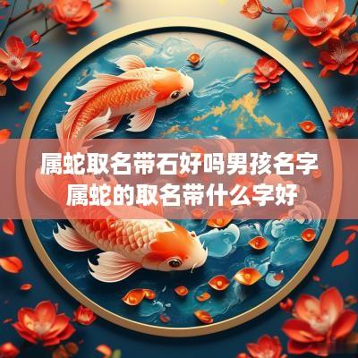 属蛇取名带石好吗男孩名字 属蛇的取名带什么字好