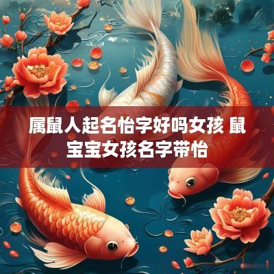 属鼠人起名怡字好吗女孩 鼠宝宝女孩名字带怡