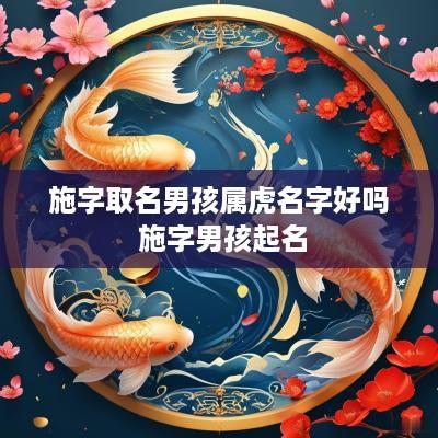 施字取名男孩属虎名字好吗 施字男孩起名