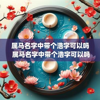 属马名字中带个浩字可以吗 属马名字中带个浩字可以吗女孩