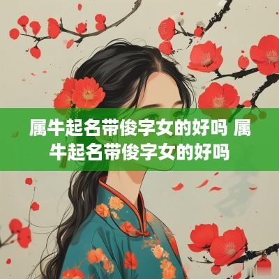 属牛起名带俊字女的好吗 属牛起名带俊字女的好吗