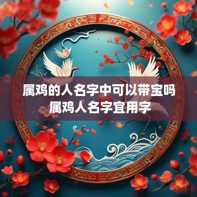 属鸡的人名字中可以带宝吗 属鸡人名字宜用字