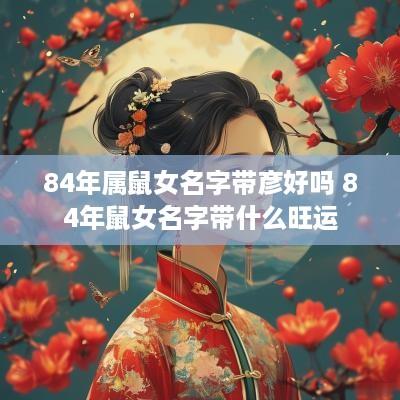 84年属鼠女名字带彦好吗 84年鼠女名字带什么旺运