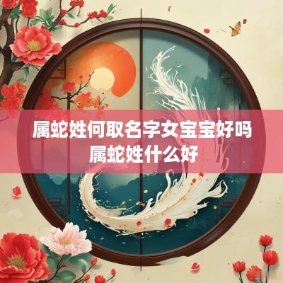 属蛇姓何取名字女宝宝好吗 属蛇姓什么好