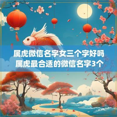 属虎微信名字女三个字好吗 属虎最合适的微信名字3个字的