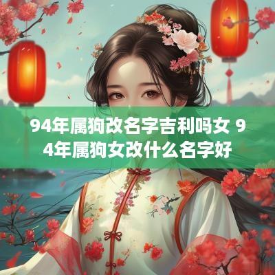 94年属狗改名字吉利吗女 94年属狗女改什么名字好
