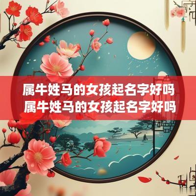 属牛姓马的女孩起名字好吗 属牛姓马的女孩起名字好吗