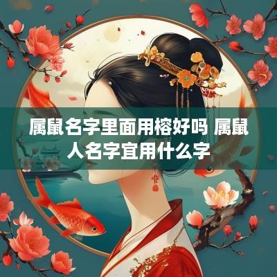 属鼠名字里面用榕好吗 属鼠人名字宜用什么字