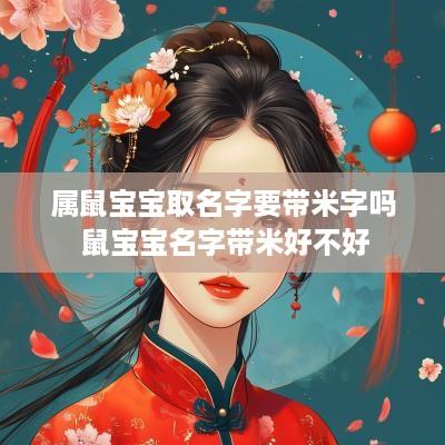 属鼠宝宝取名字要带米字吗 鼠宝宝名字带米好不好
