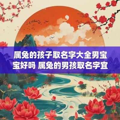 属兔的孩子取名字大全男宝宝好吗 属兔的男孩取名字宜忌