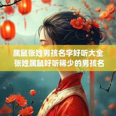属鼠张姓男孩名字好听大全 张姓属鼠好听稀少的男孩名字