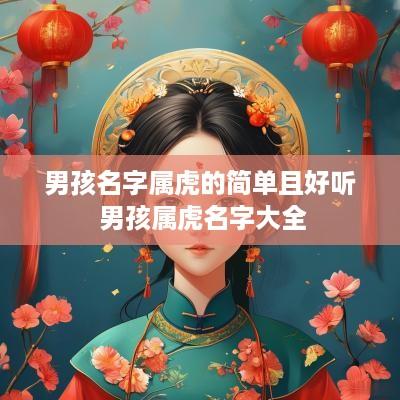 男孩名字属虎的简单且好听 男孩属虎名字大全