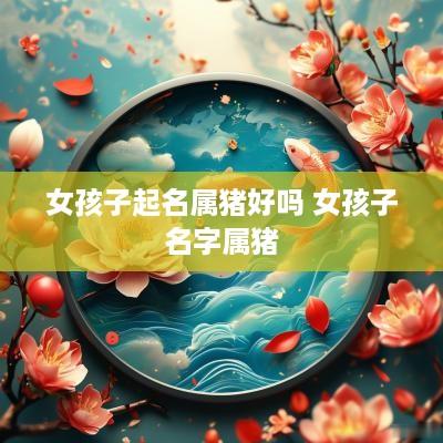 女孩子起名属猪好吗 女孩子名字属猪