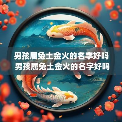男孩属兔土金火的名字好吗 男孩属兔土金火的名字好吗怎么取