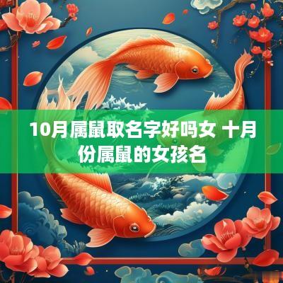 10月属鼠取名字好吗女 十月份属鼠的女孩名