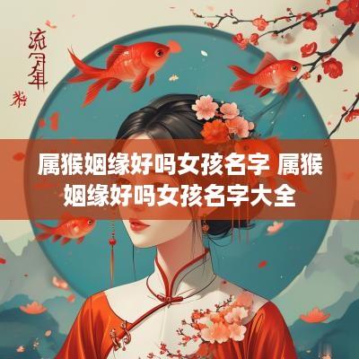 属猴姻缘好吗女孩名字 属猴姻缘好吗女孩名字大全