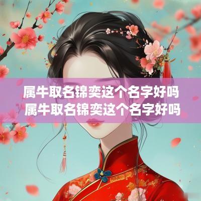 属牛取名锦奕这个名字好吗 属牛取名锦奕这个名字好吗女孩
