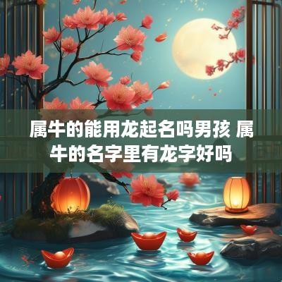 属牛的能用龙起名吗男孩 属牛的名字里有龙字好吗