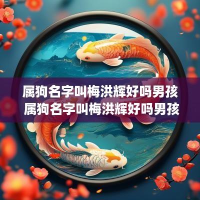 属狗名字叫梅洪辉好吗男孩 属狗名字叫梅洪辉好吗男孩子