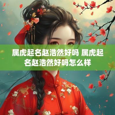 属虎起名赵浩然好吗 属虎起名赵浩然好吗怎么样