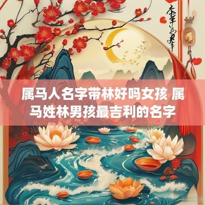 属马人名字带林好吗女孩 属马姓林男孩最吉利的名字