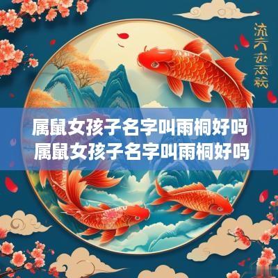 属鼠女孩子名字叫雨桐好吗 属鼠女孩子名字叫雨桐好吗